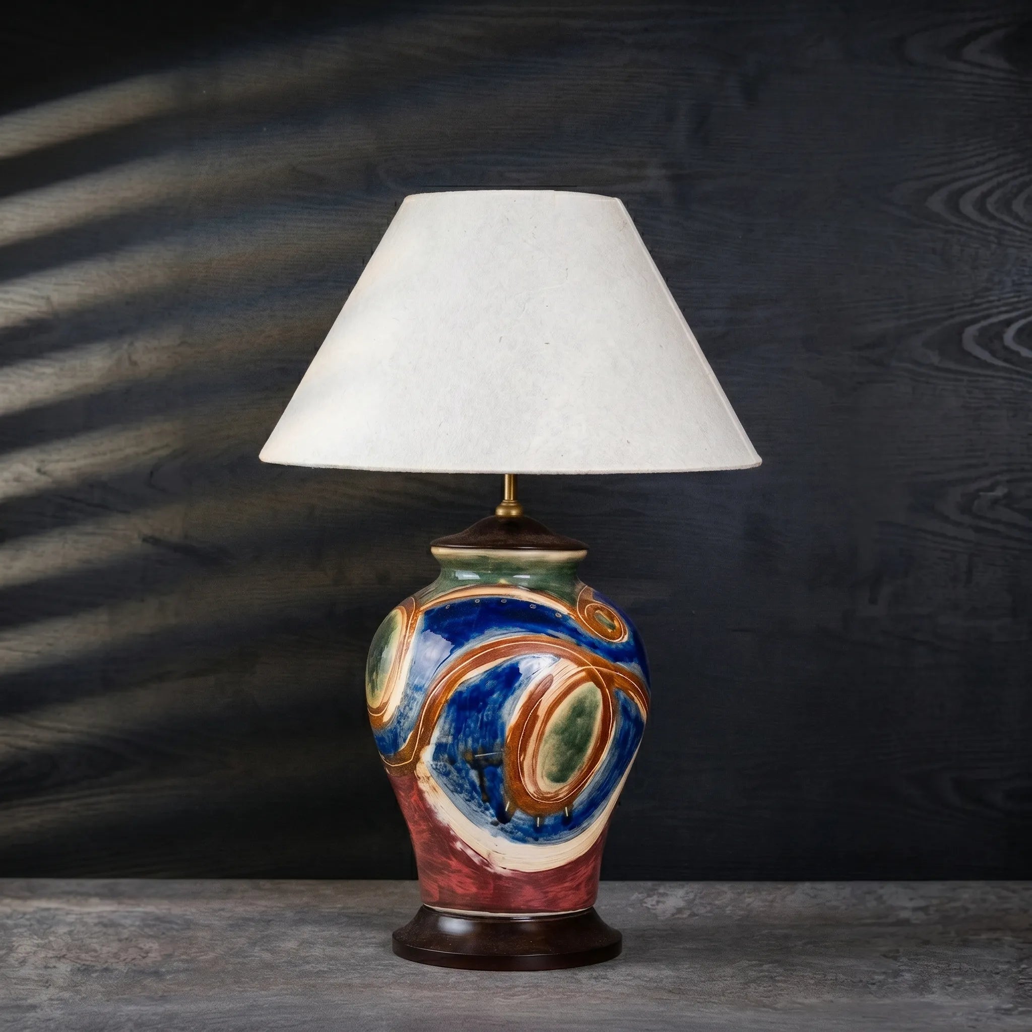 Unique Ceramic Lamp - Mountain Pass