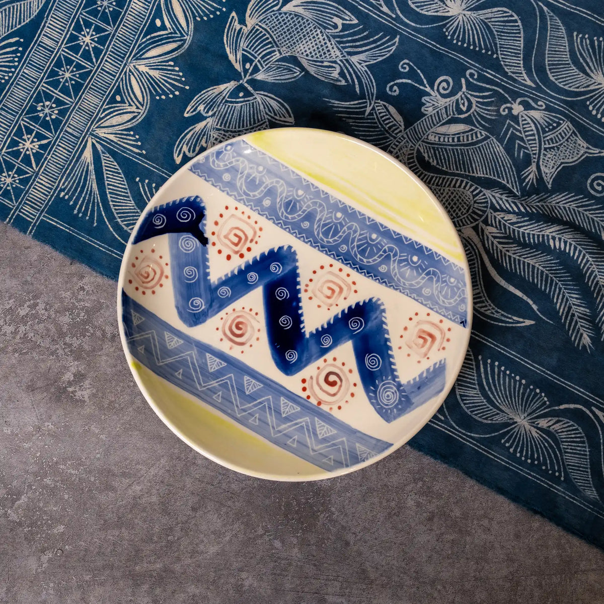 Unique Ceramic Plates - Brocade Art