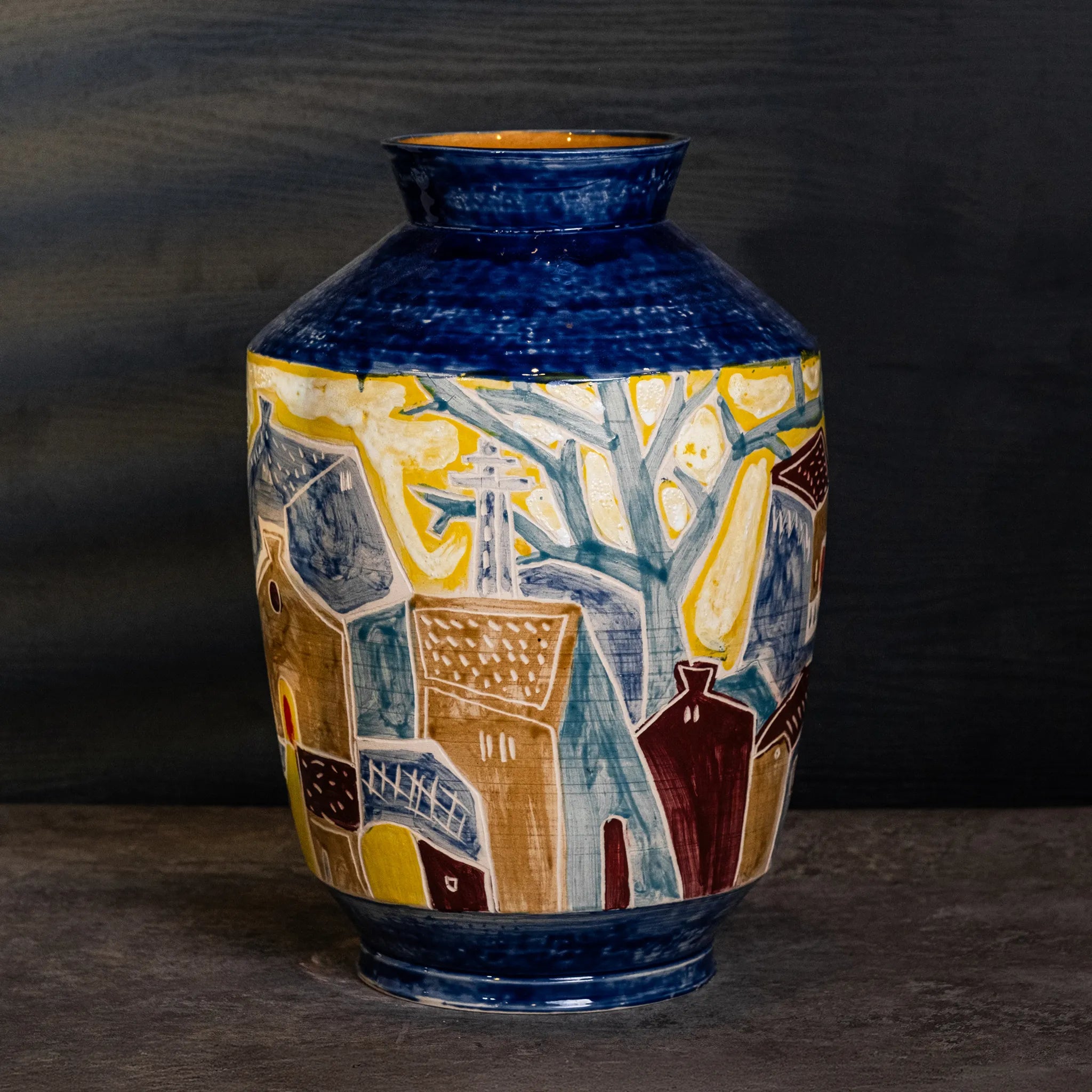Unique Ceramic Vase - Ancient Streets