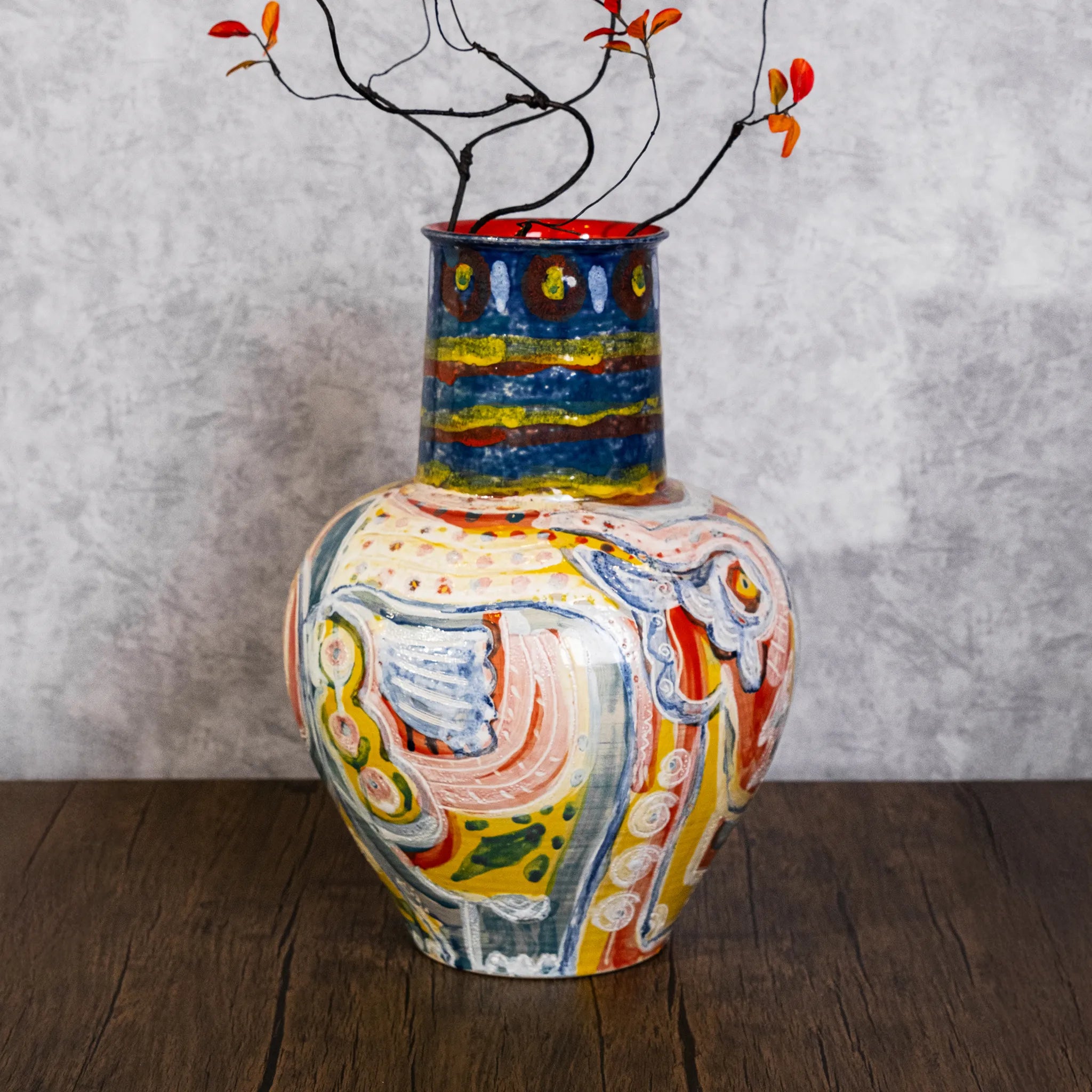 Unique Ceramic Vase - Elephant
