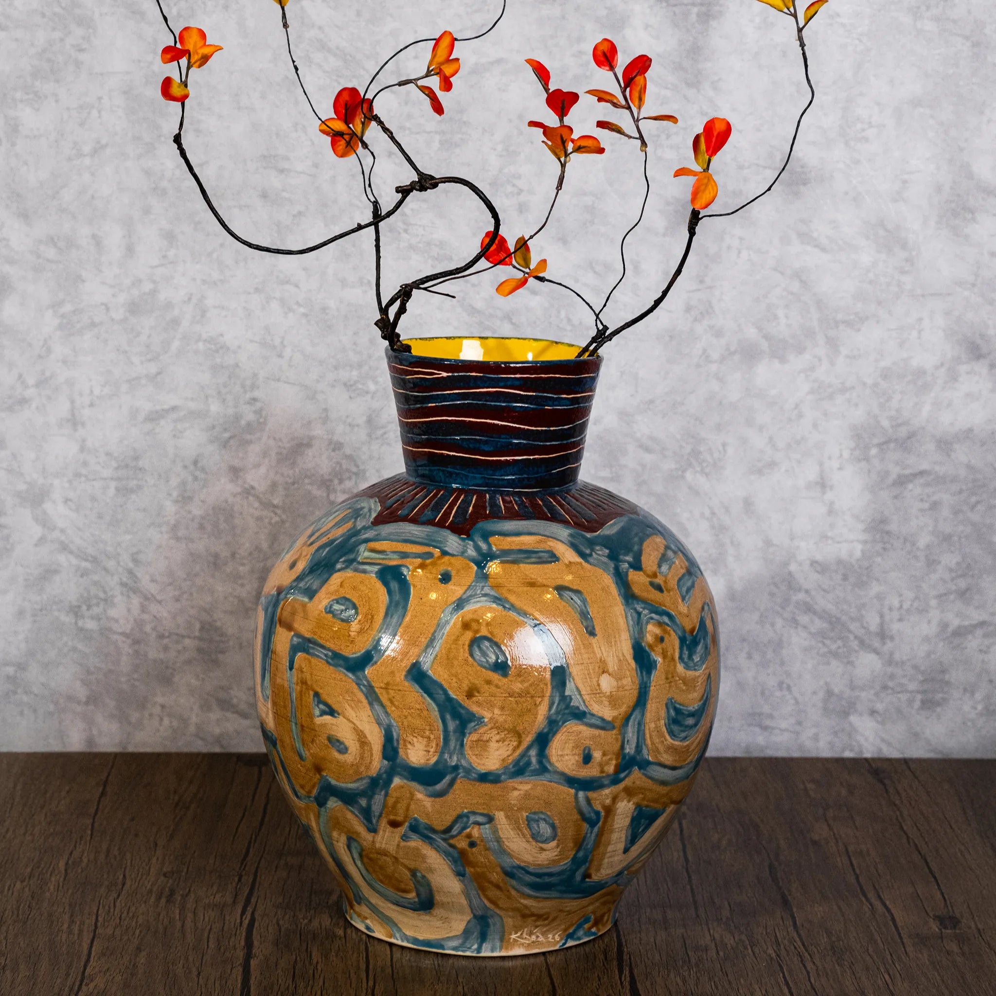 Unique Ceramic Vase - Symphony of Dance (02)