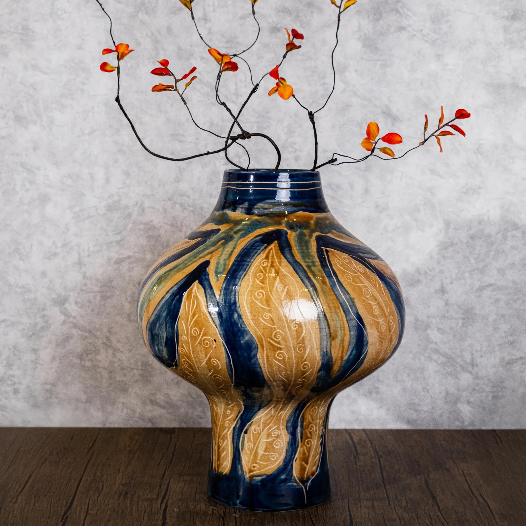 Unique Ceramic Vase - In the Garden (02)