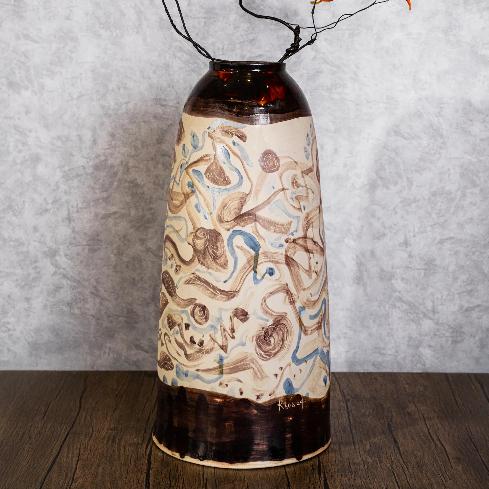 Unique Ceramic Vase - In the Garden (04)