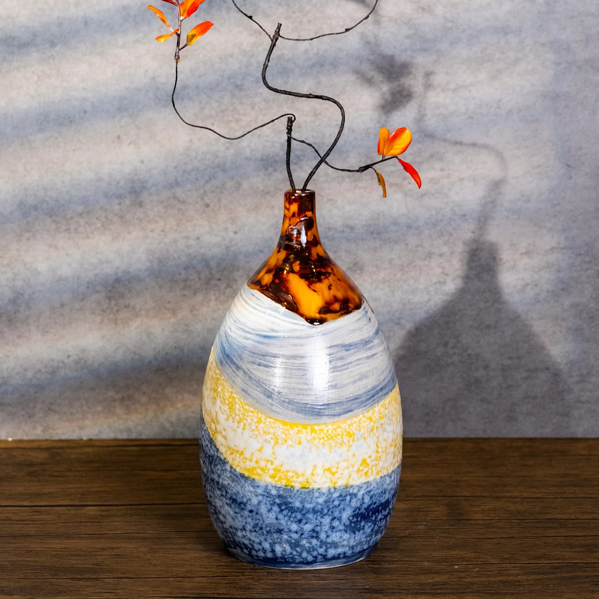Unique Ceramic Vase - Good Fortune
