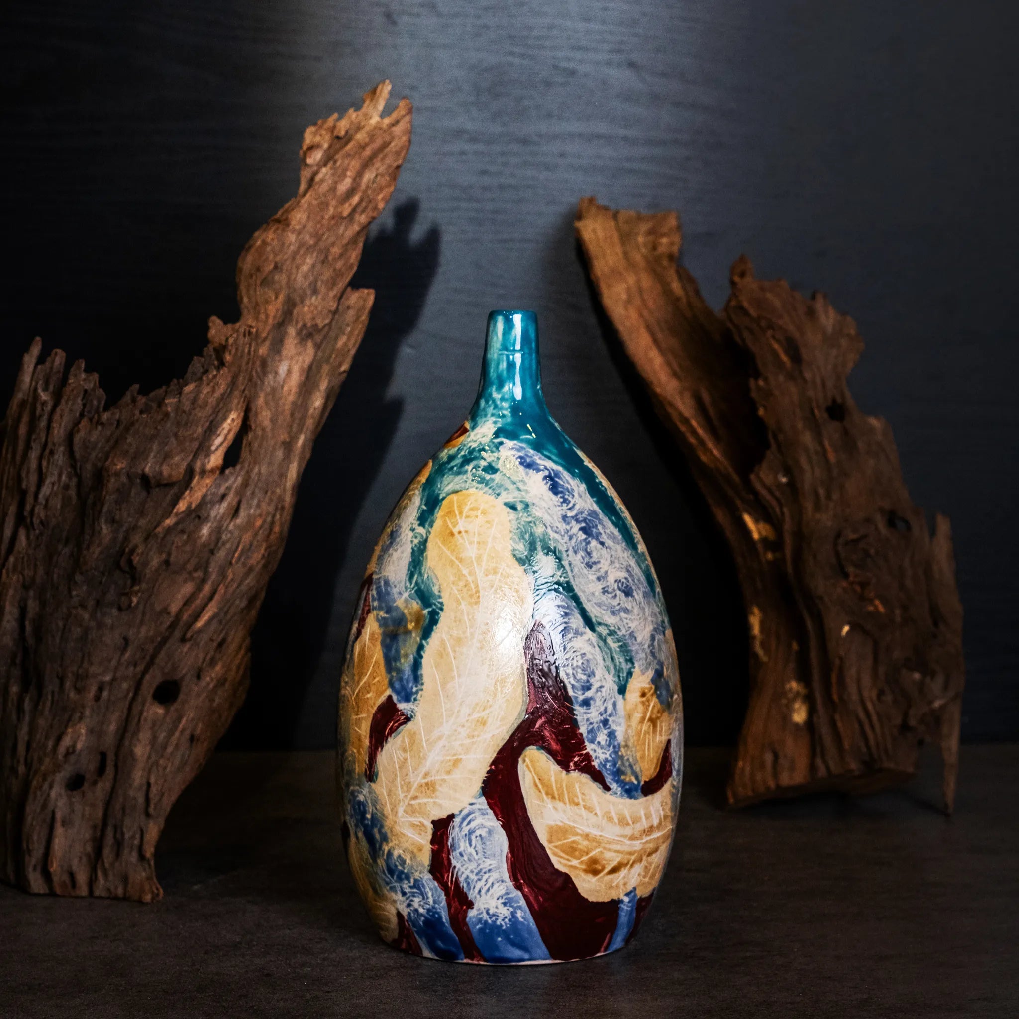 Unique Ceramic Vase - Good Fortune