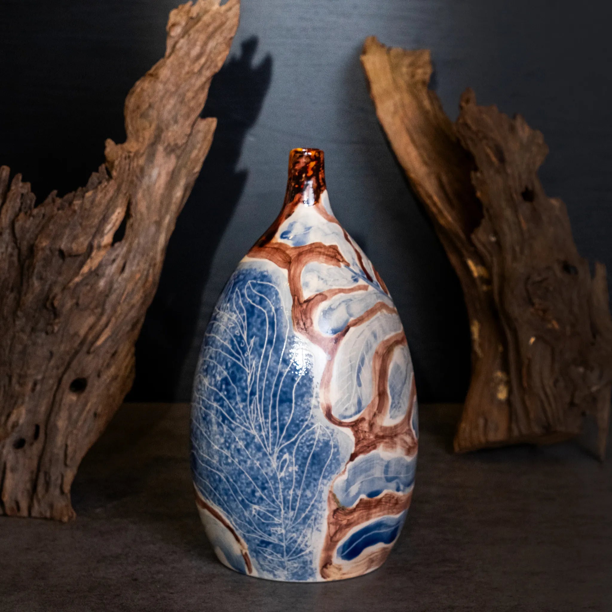 Unique Ceramic Vase - Good Fortune