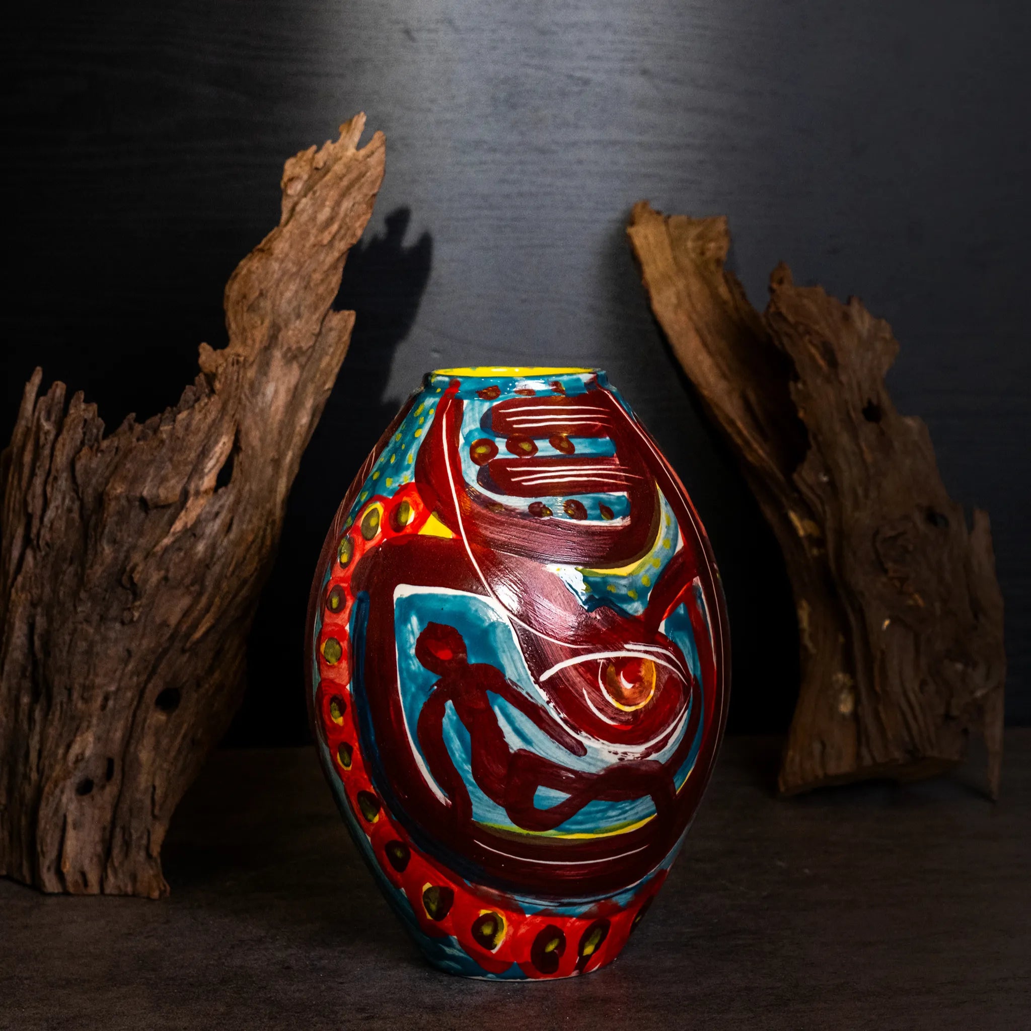 Unique Ceramic Vase - Symphony of Dance (01)