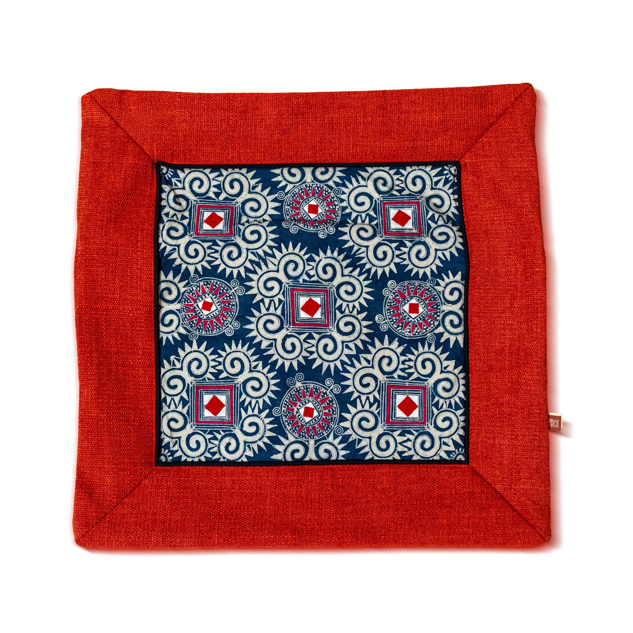 Indigo Batik Cushion Cover (48 cm)