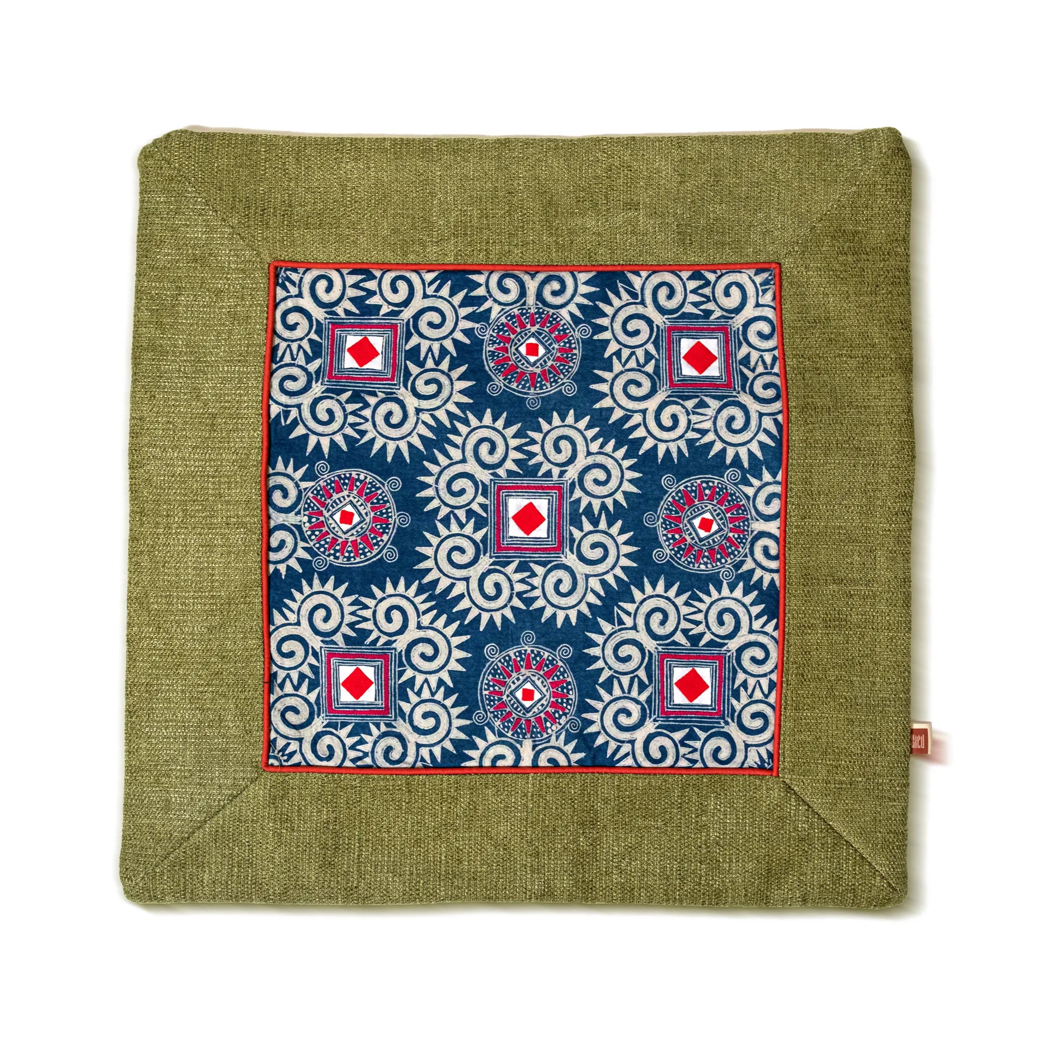 Indigo Batik Cushion Cover (48 cm)