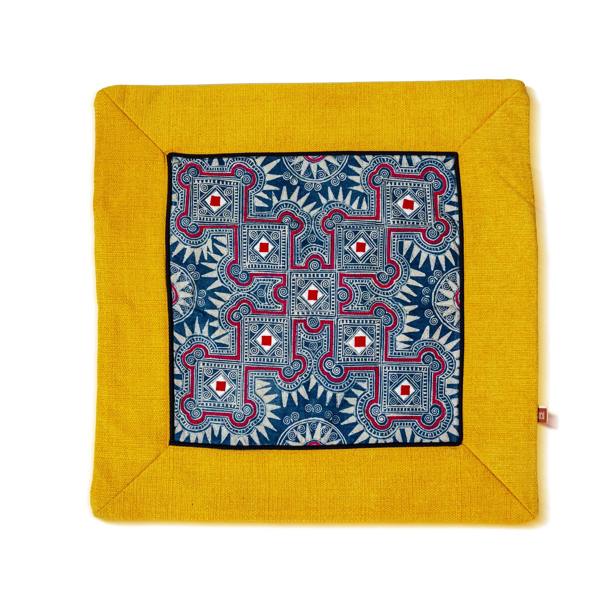 Indigo Batik Cushion Cover (48 cm)