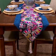 Flower Hmong Winding Brocade Table Runner